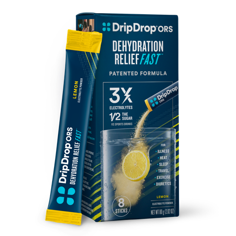 Drip Drop Dehydration Relief - Lemon (8 per box)